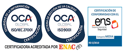 Certificados de OCA y ENS en Espaciorack